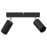 Vidaxl plafondspot met schijnwerpers zwart 26 x 6 x 16 cm metaal