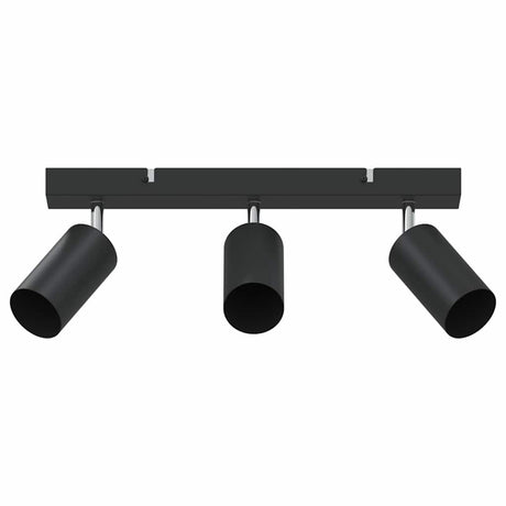 Vidaxl plafondspot met schijnwerpers zwart 38 x 6 x 16 cm metaal