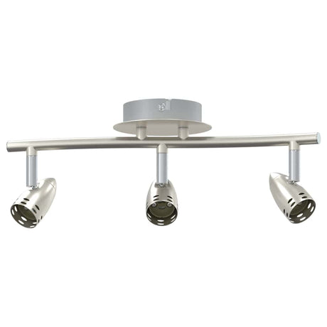 Vidaxl plafondspot met schijnwerpers nikkel 36,5 x 10 x 12,5 cm metaal