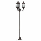 Vidaxl tuinverlichting brons 57 x 49 x 241 cm aluminium en glas