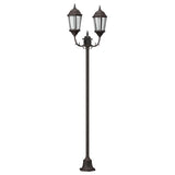 Vidaxl tuinverlichting brons 68 x 20 x 235 cm aluminium en glas