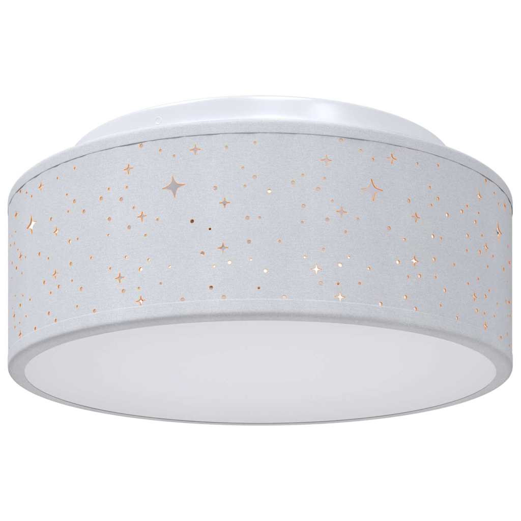 Vidaxl plafonnière met schijnwerpers grijs 30 x 30 x 13,5 cm stof