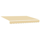 Vidaxl vervangingsdoek voor zonnescherm crème 280 x 195 cm polyester