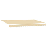 Vidaxl vervangingsdoek voor zonnescherm crème 380 x 195 cm polyester
