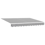 Vidaxl vervangingsdoek voor zonnescherm antraciet en wit 330 x 195 cm