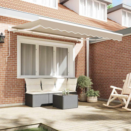 Vidaxl vervangingsdoek voor zonnescherm beige 330 x 245 cm polyester