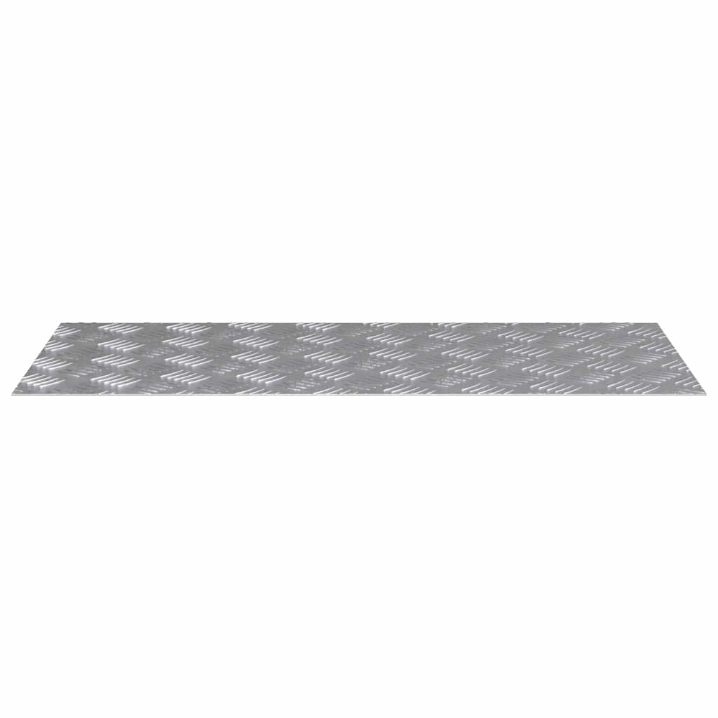 Vidaxl trap tread rechthoekig 4 pcs zilver 90 x 40 cm aluminium