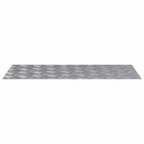 Vidaxl trap tread rechthoekig 4 pcs zilver 90 x 40 cm aluminium