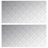 Vidaxl trap tread rechthoekig 2 pcs zilver 100 x 50 cm aluminium