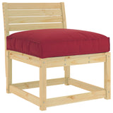 Vidaxl kussen wijnrood 80 x 80 x 12 cm oxford stof
