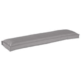 Vidaxl pallet kussen set 2 pcs grijs 150 x 40 x 8 cm oxford stof