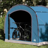 Vidaxl tent met dak met opslag blauw 268 x 240 x 191 cm polyester