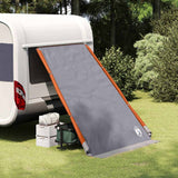 Vidaxl achterkleptent met dak grijs en oranje 190 x 150 x 185 cm taft