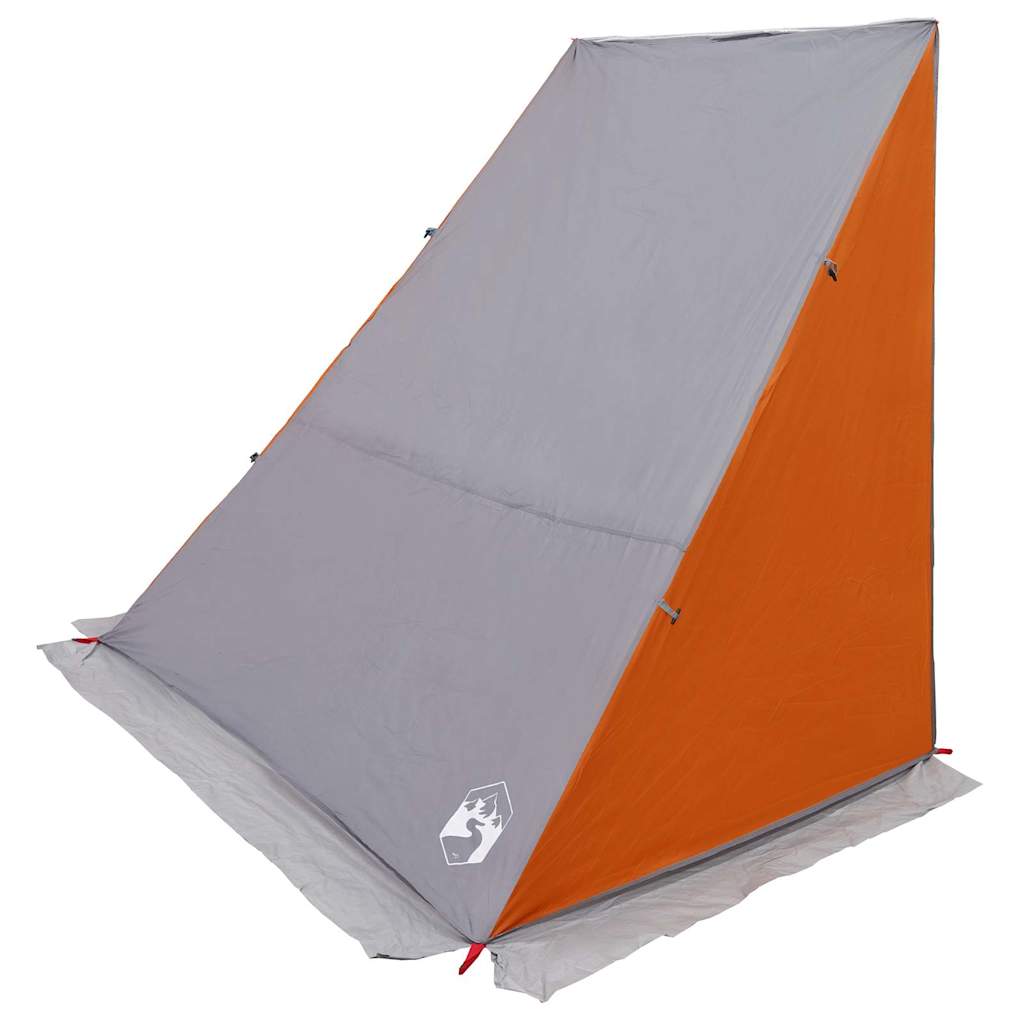 Vidaxl achterkleptent met dak grijs en oranje 190 x 150 x 185 cm taft