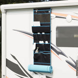 Vidaxl opslagzak met opslag zwart en blauw 161 x 58,5 cm oxford
