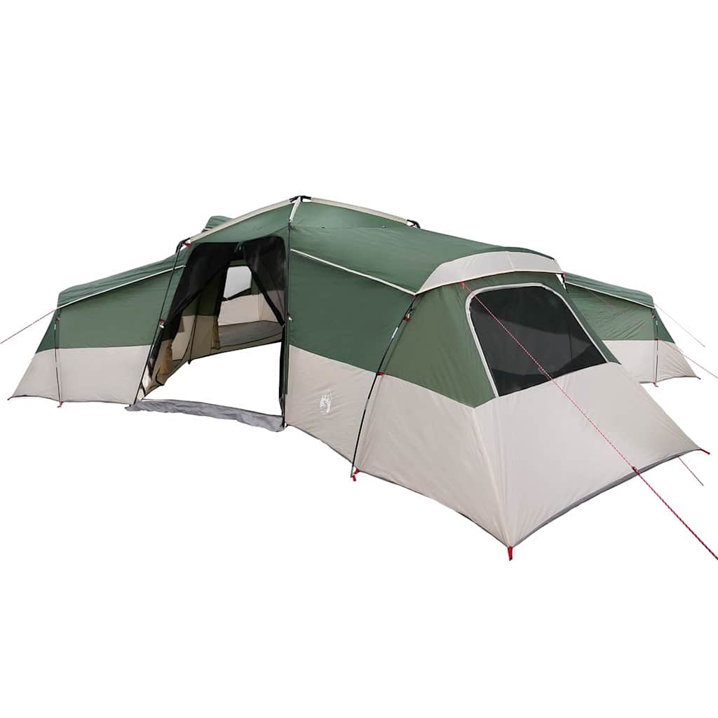 Vidaxl gezinstent met dak met opslag groen 833 x 585 x 216 cm taft
