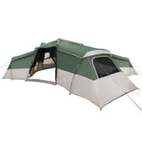 Vidaxl gezinstent met dak met opslag groen 833 x 585 x 216 cm taft