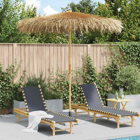 Vidaxl tiki paraplu met bananenblad luifel 240 cm bamboe