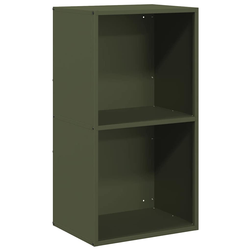 Vidaxl brandhoutrek 40x30x75 cm koudgewalst staal olijfgroen