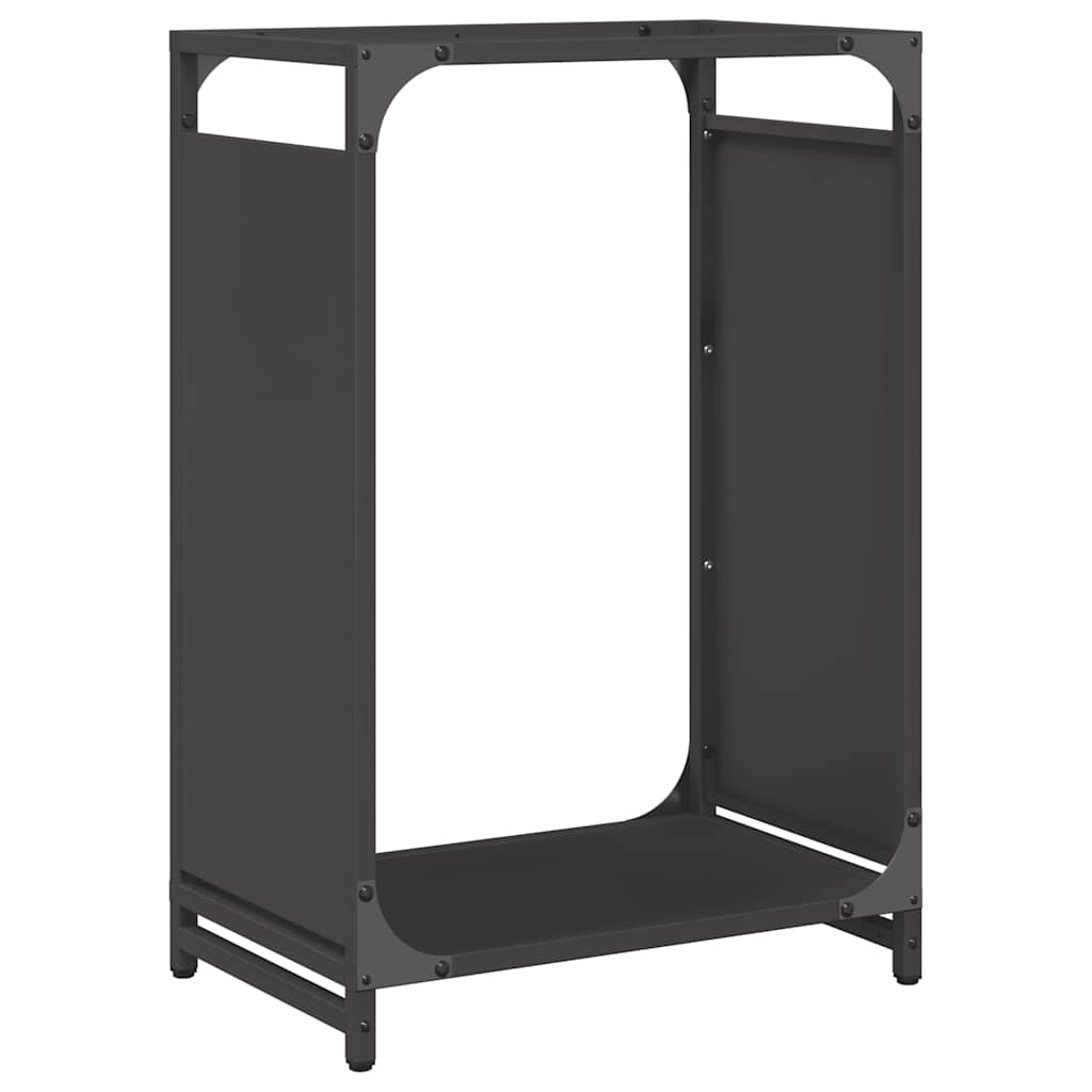 Vidaxl brandhoutrek 44x28x65 cm koudgewalst staal zwart