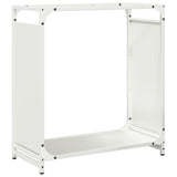 Vidaxl brandhoutrek 60x28x65 cm koudgewalst staal wit