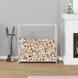 Vidaxl brandhoutrek 90x28x90 cm koudgewalst staal wit