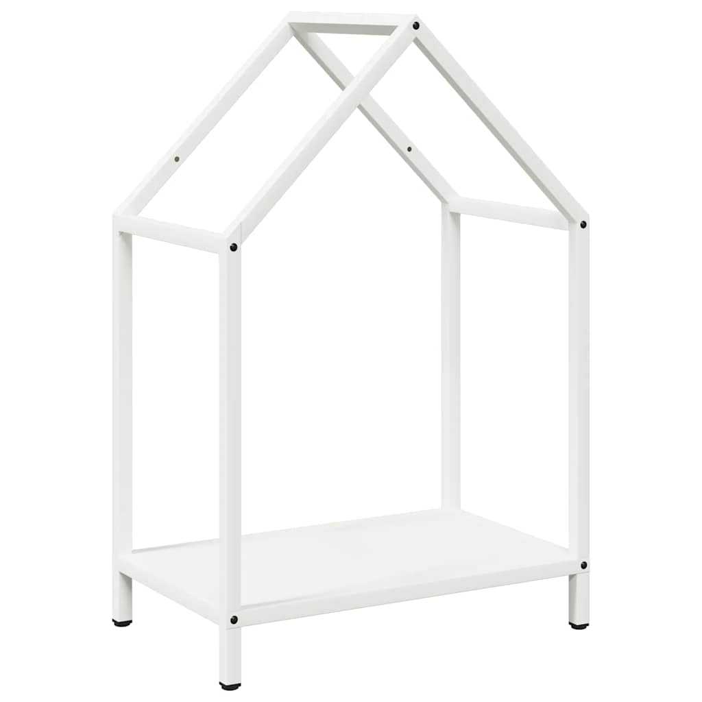 Vidaxl brandhoutrek 40x25x60 cm koudgewalst staal wit