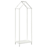 Vidaxl brandhoutrek 40x25x120 cm koudgewalst staal wit