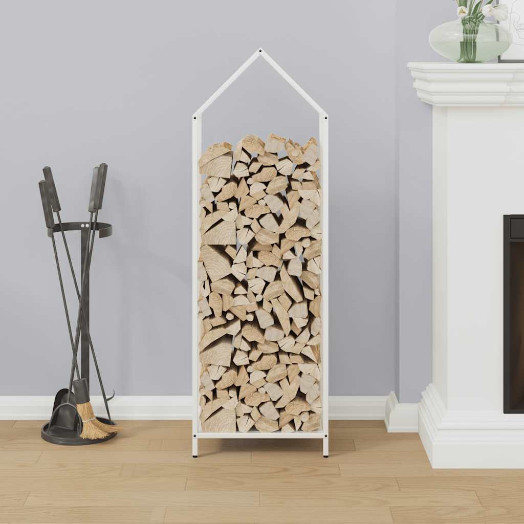 Vidaxl brandhoutrek 40x25x120 cm koudgewalst staal wit