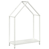 Vidaxl brandhoutrek 60x25x90 cm koudgewalst staal wit