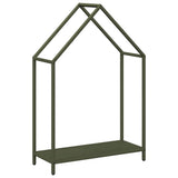 Vidaxl brandhoutrek 60x25x90 cm koudgewalst staal olijfgroen