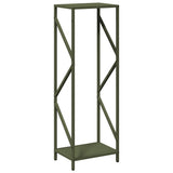 Vidaxl brandhoutrek 34x25x100 cm koudgewalst staal olijfgroen