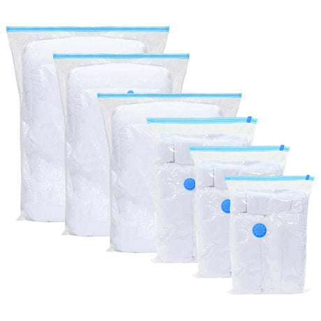 Vidaxl opslagzakken 50 pcs transparant en blauw 130 x 100 cm