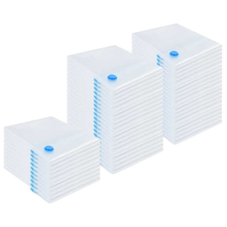 Vidaxl opslagzakken 50 pcs transparant en blauw 130 x 100 cm