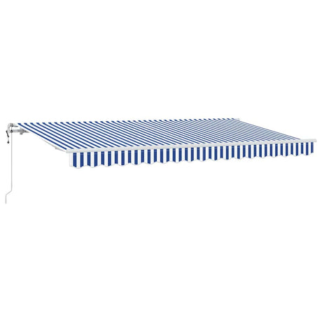 Vidaxl inklapbaar zonnescherm blauw 350 x 200 cm stof