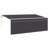 Vidaxl inklapbaar zonnescherm antraciet 350 x 200 cm