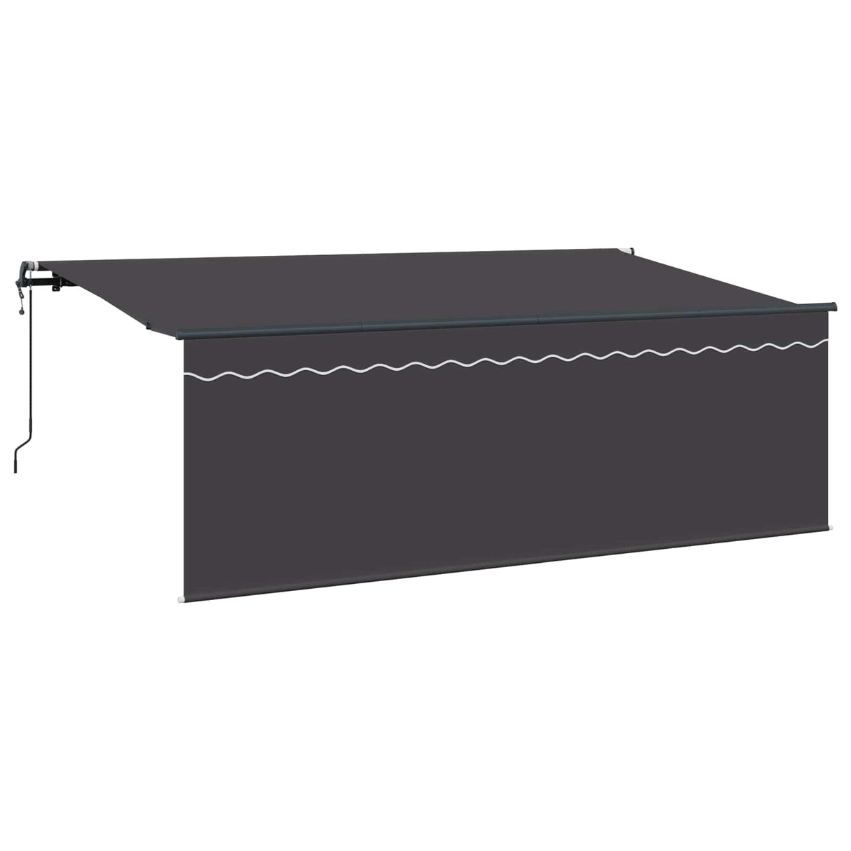 Vidaxl inklapbaar zonnescherm antraciet 400 x 200 cm