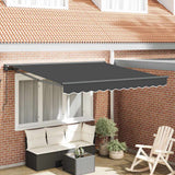 Vidaxl inklapbaar zonnescherm antraciet 300 x 250 cm