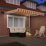 Vidaxl inklapbaar zonnescherm geel en oranje 300 x 250 cm
