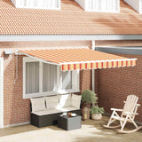 Vidaxl inklapbaar zonnescherm geel en oranje 300 x 250 cm