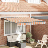 Vidaxl inklapbaar zonnescherm blauw en oranje 300 x 250 cm