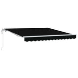 Vidaxl inklapbaar zonnescherm zwart 300 x 250 cm stof