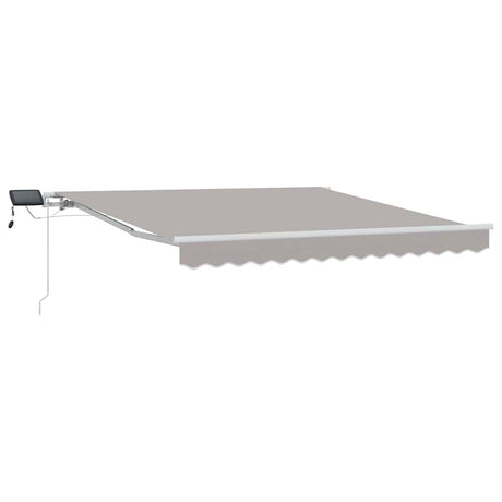 Vidaxl inklapbaar zonnescherm lichtgrijs 300 x 250 cm stof en staal