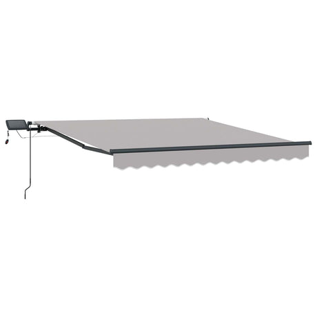 Vidaxl inklapbaar zonnescherm lichtgrijs 300 x 250 cm stof
