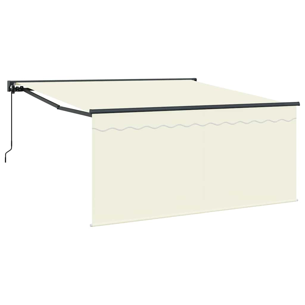 Vidaxl inklapbaar zonnescherm crème 350 x 250 cm