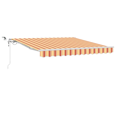 Vidaxl inklapbaar zonnescherm geel en oranje 350 x 250 cm