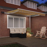 Vidaxl inklapbaar zonnescherm met 350 x 250 cm stof