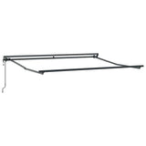 Vidaxl zijde frame antraciet 3,5 x 2,5 m poedercoating staal