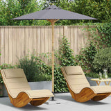 Vidaxl tuinparasol donkergrijs ø 270 x 260 cm bamboe