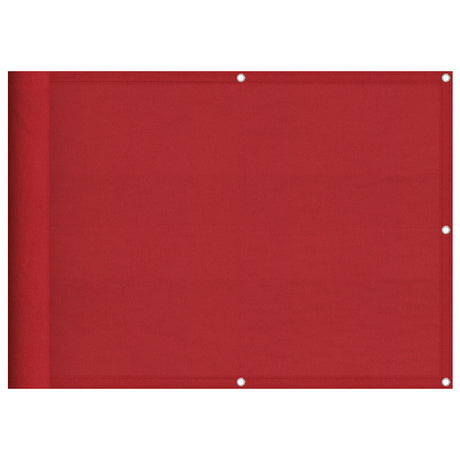 Vidaxl balkonscherm rood 75x700 cm 100% polyester oxford